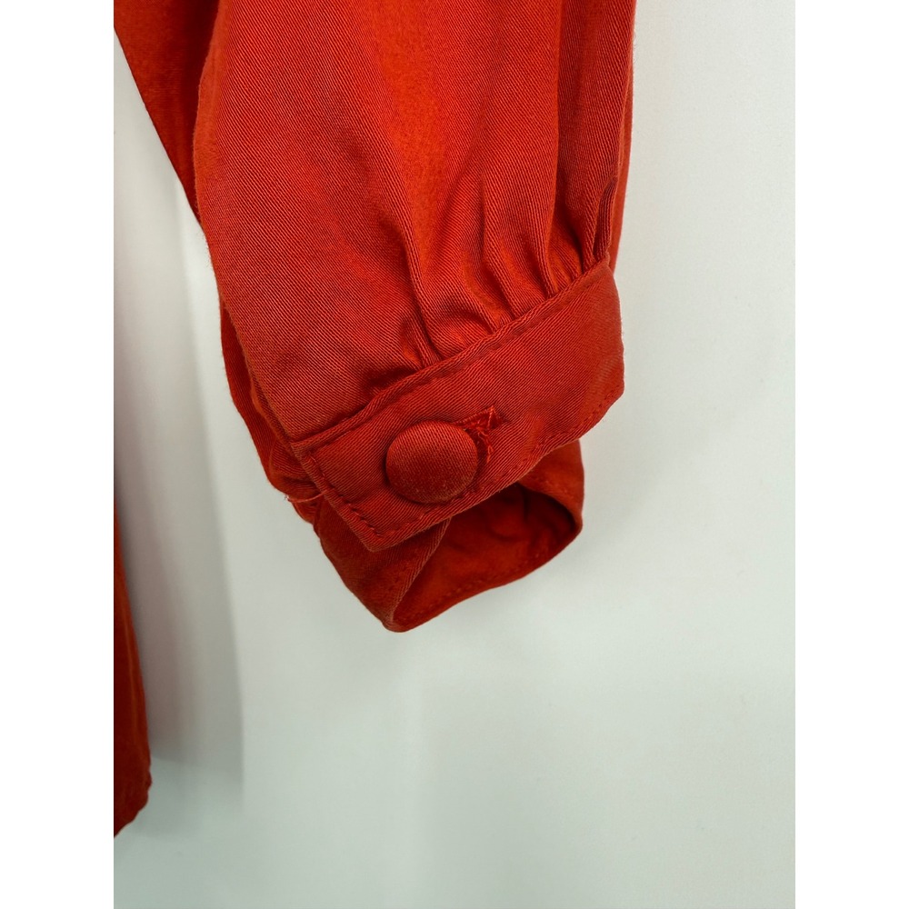 J Jill Shirt Womens XL Orange Long Sleeve Button Up Modal Soft - Picture 4 of 9